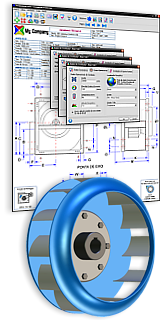 Desenho CAD de Ventilador Centrífugo